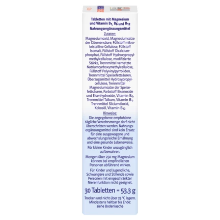 Abbildung der Produktverpackung Doppelherz system MAGNESIUM 500 DEPOT Seitenansicht rechts